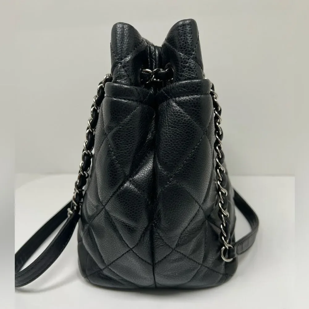 Chanel Caviar Quilted 31 Rue Chambon Paris Tote Bag Black
